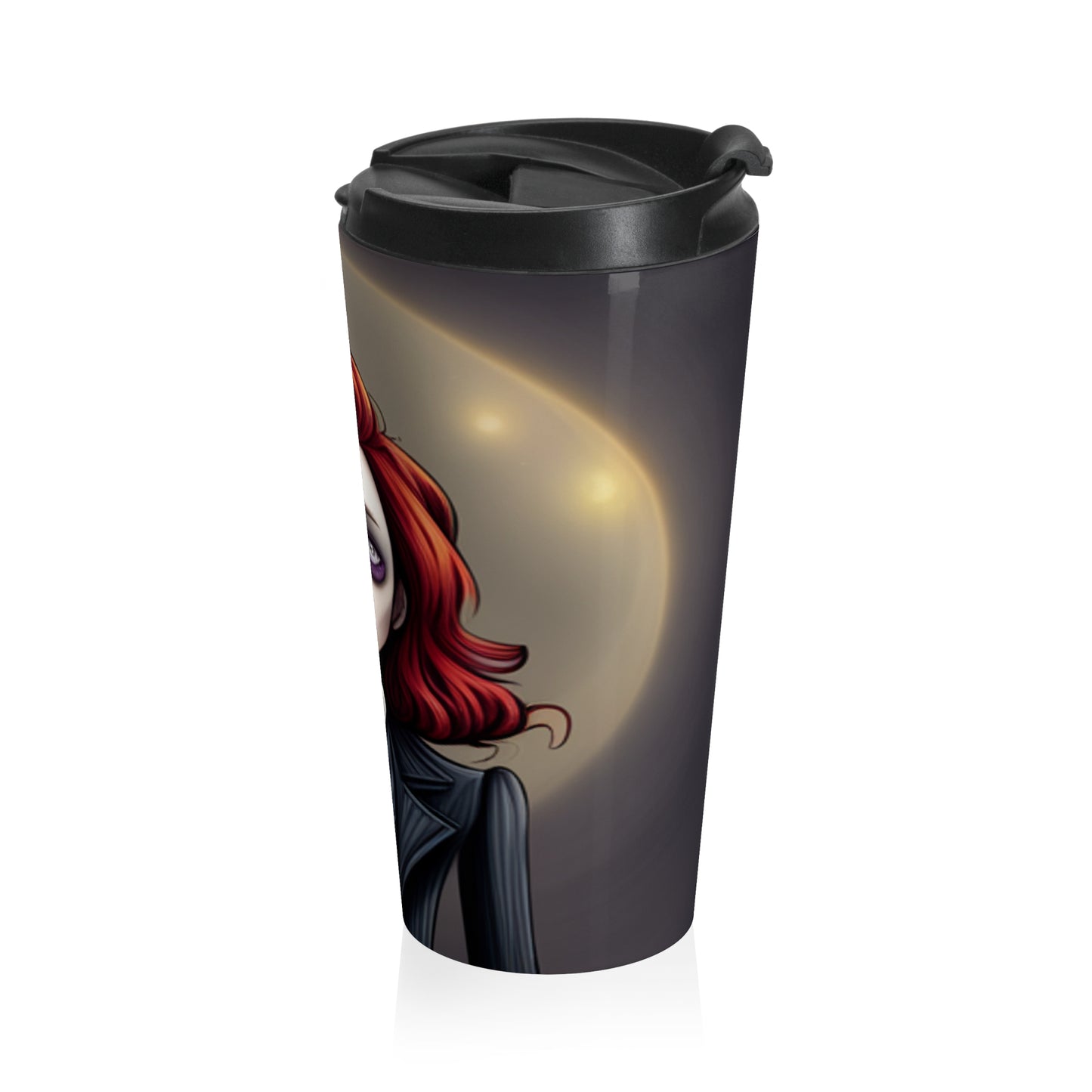 Goth/Vampire Girl Stainless Steel Travel Mug