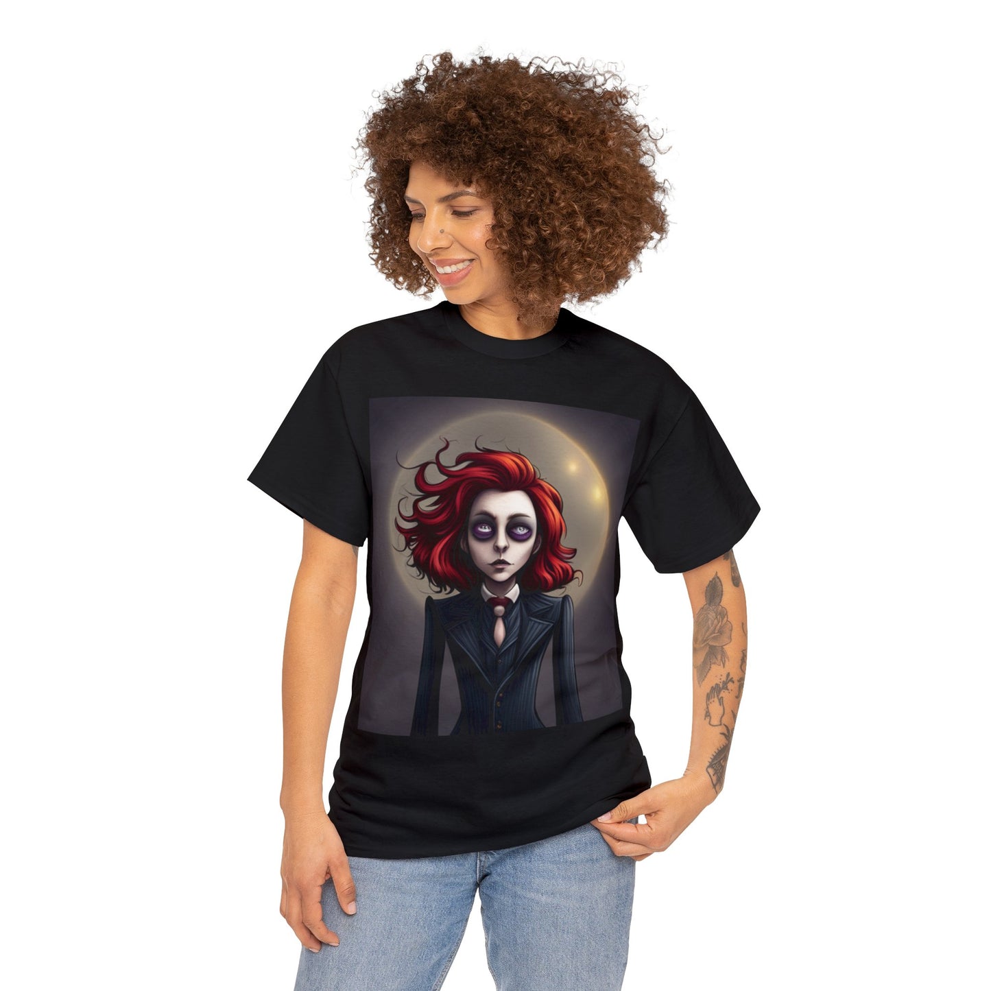 Goth/Vampire Girl Unisex Heavy Cotton Tee