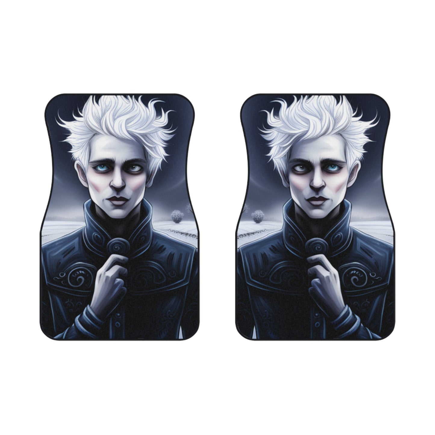 Gothic Jack Frost Car Mats (2x Front)