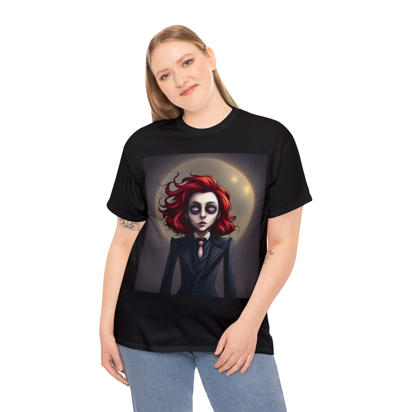 Goth/Vampire Girl Unisex Heavy Cotton Tee