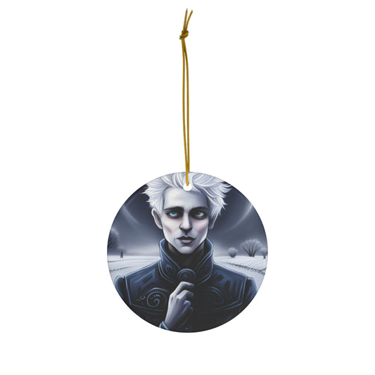 Jack Frost Ceramic Ornament, 2 Shapes