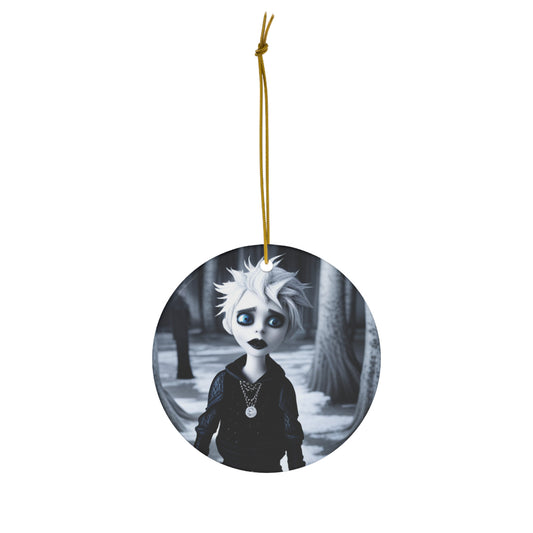 Classic Jack Frost Ceramic Ornament