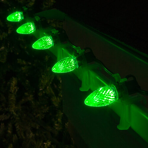 C7 Green Kringle Traditions LED Bulbs - 25 Pack