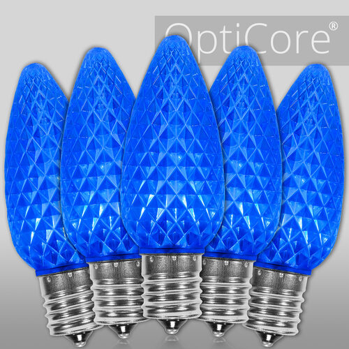 C9 Blue OptiCore LED Bulbs - 25 Pack