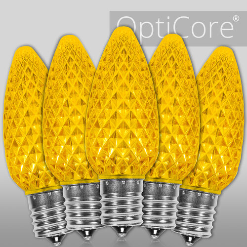 C9 Gold OptiCore LED Bulbs - 25 Pack