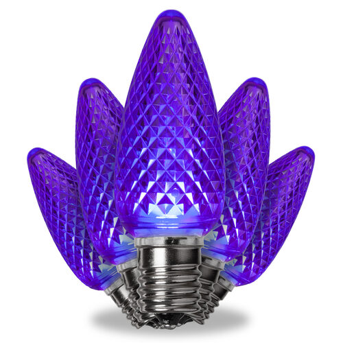 C9 Purple Kringle Traditions LED Bulbs - 25 Pack