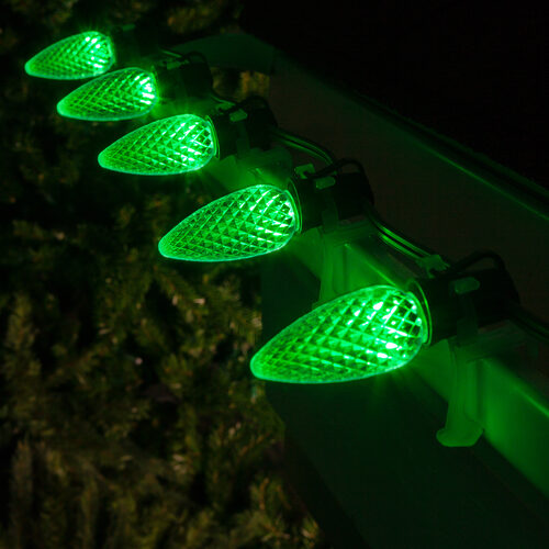 C9 Green OptiCore LED Bulbs - 25 Pack
