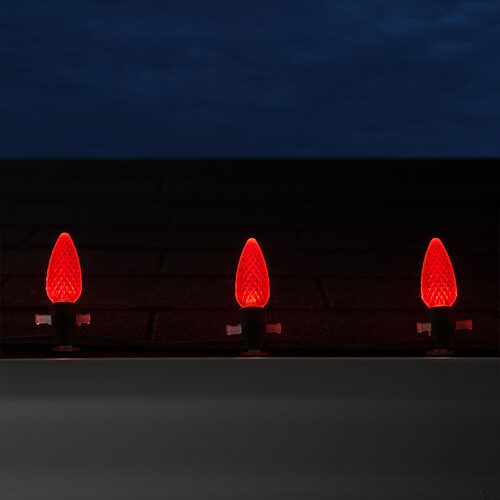 C9 Red OptiCore LED Bulbs - 25 Pack