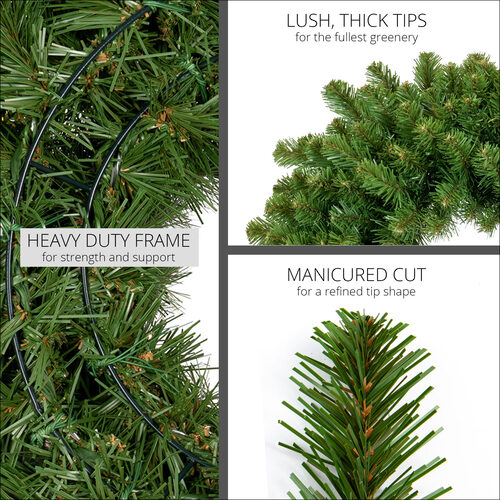 30" Sequoia Fir Commercial Unlit Wreath