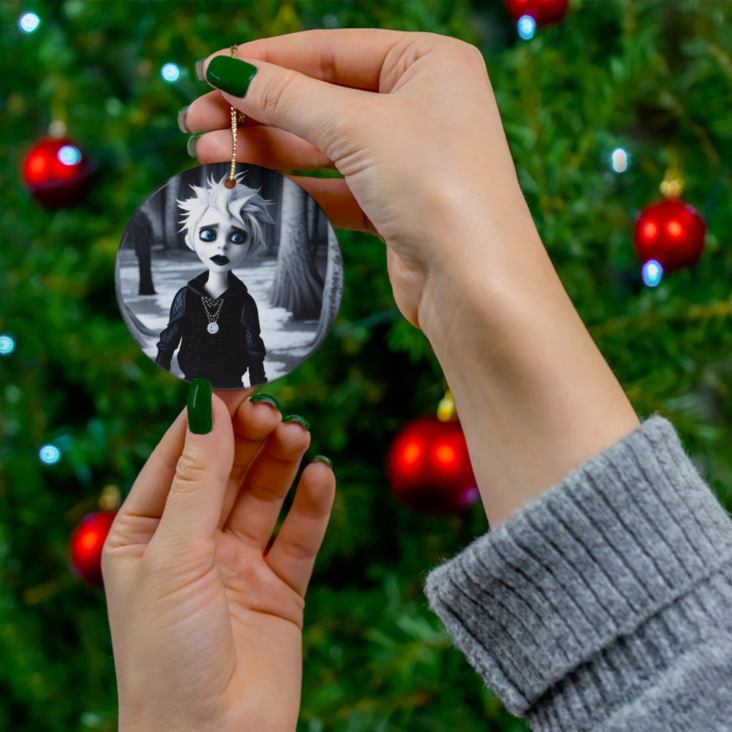 Classic Jack Frost Ceramic Ornament